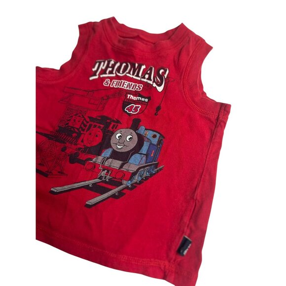 Thomas & Friends Toddler Tank Top Train Graphic Cartoon Shirt 24 Months 11"x13" - Picture 2 of 8